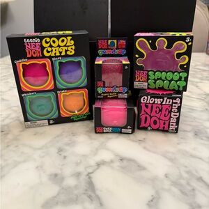 Nee Doh bundle Pink Cool Cats Squishy